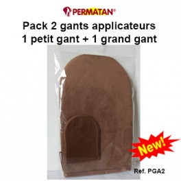 Pack 2 gants applicateurs - 1 grand et 1 mini