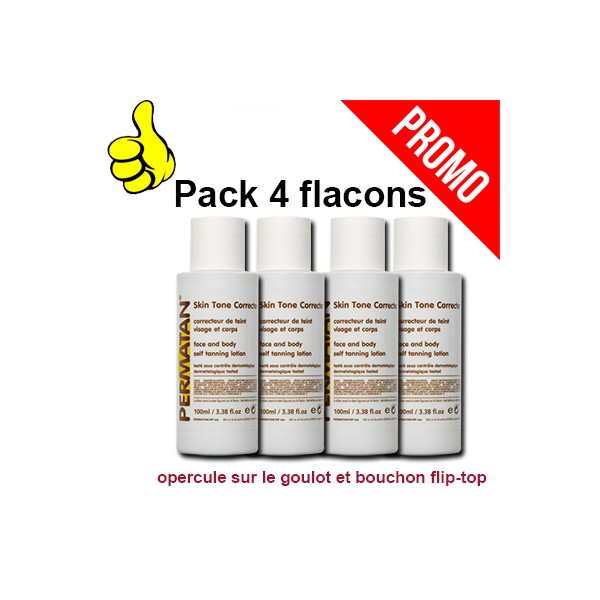 Pack 4 flasks LOTION PERMATAN® 100 ml