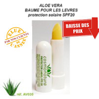 Baume pour les lèvres Aloe-Vera et Calendula